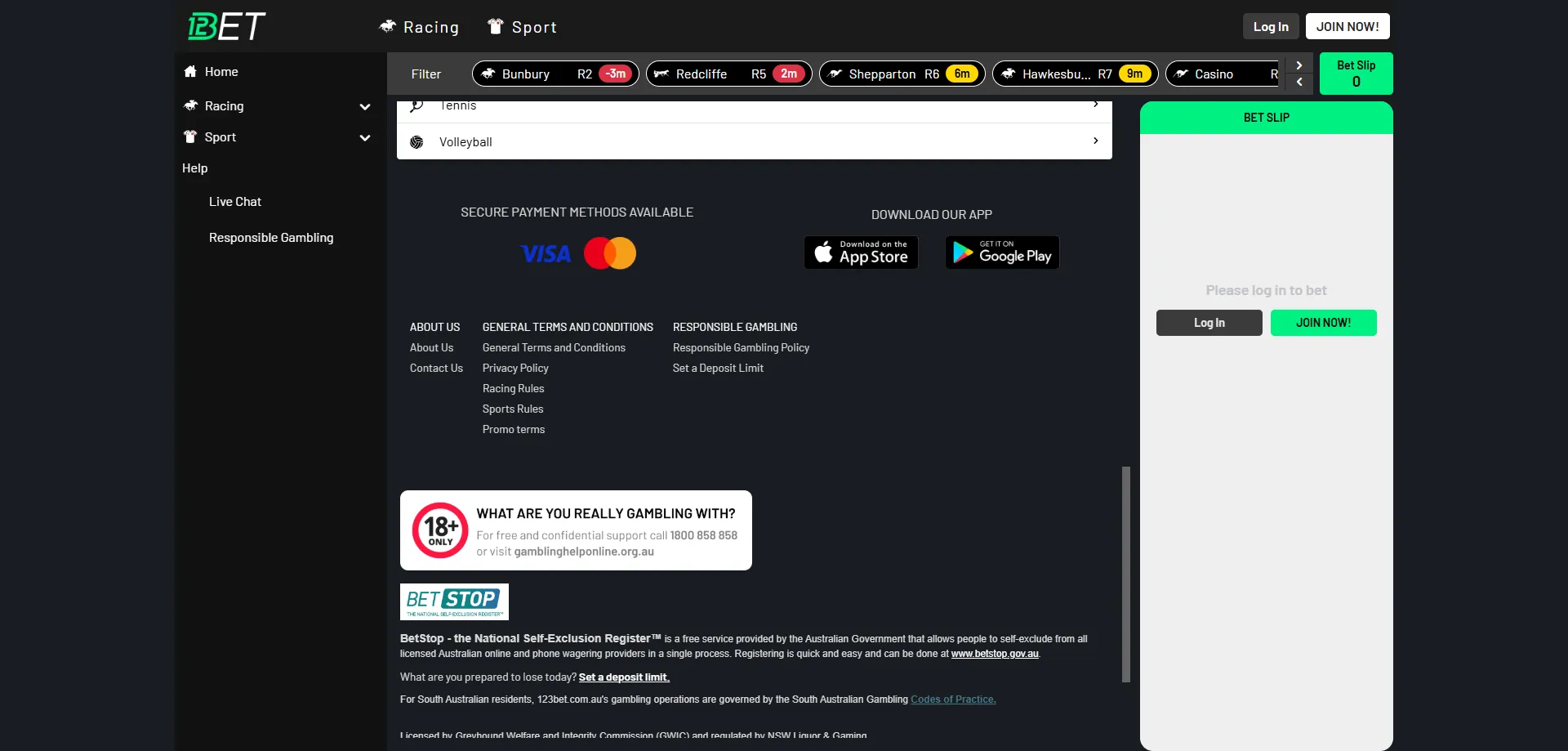 Aplicativo mobile do 123bet casino — apostas em qualquer lugar